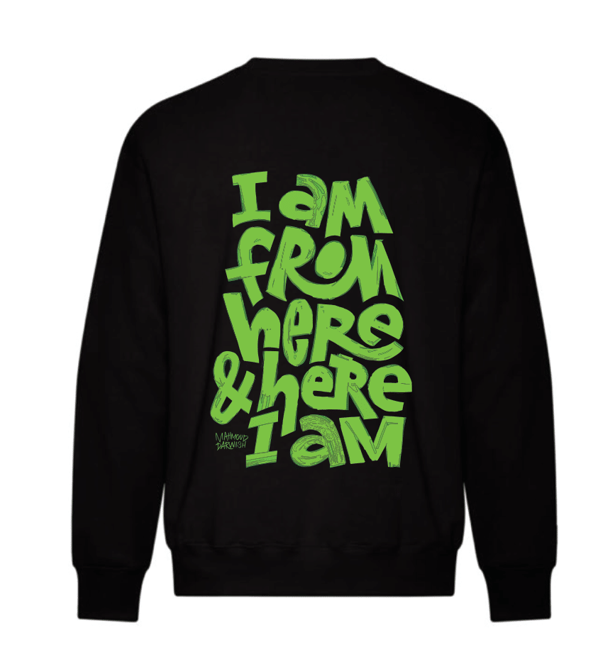 Exist to Resist Unisex Adult Crewneck - Mahmoud Darwish - Edmonton Islamic Academy